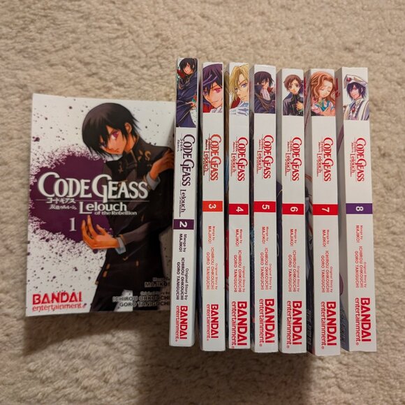 Code Geass Lelouch of the Rebellion English manga 1-8 - Picture 1 of 13
